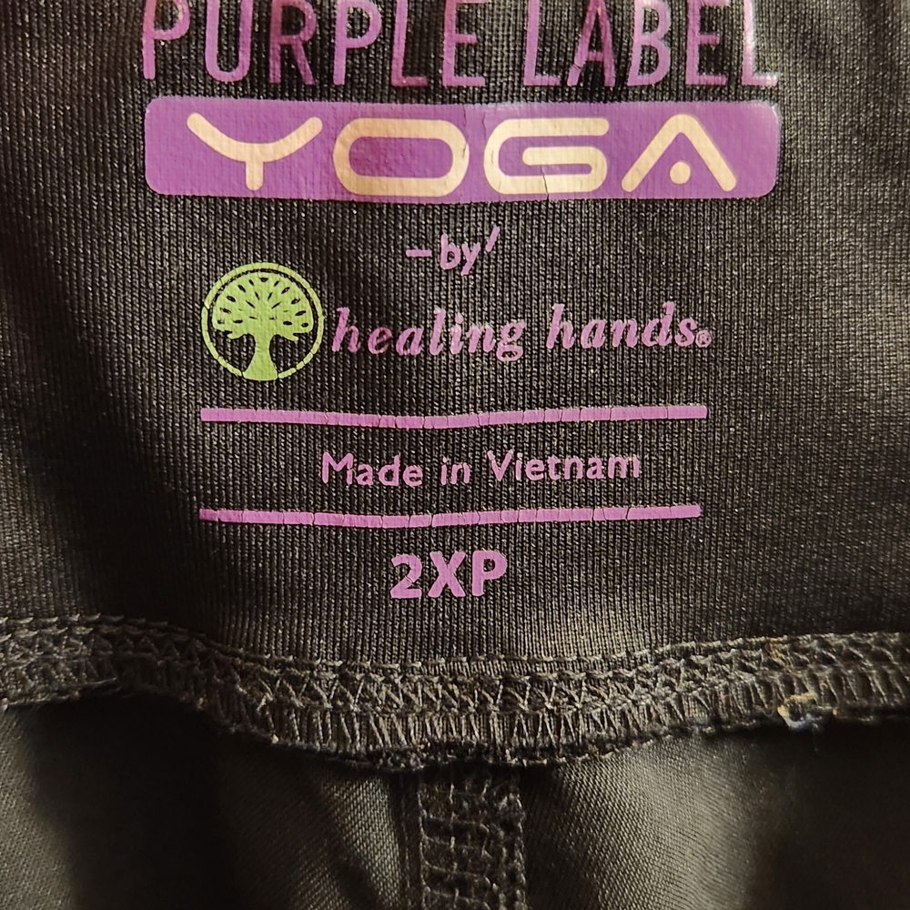 (5) Pairs Healing Hands Black Yoga Pants 2XP
